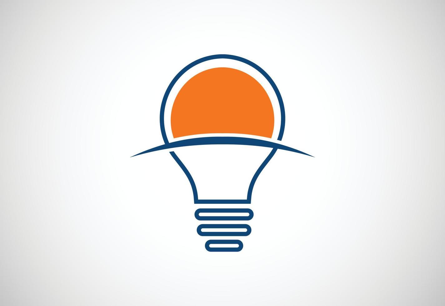 Light Bulb logo design, Vector design concept