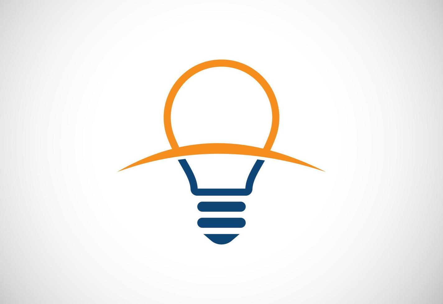 Light Bulb logo design, Vector design concept