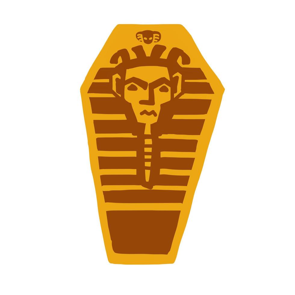 Egypt Sarcophagus Pharaoh Cartoon vector