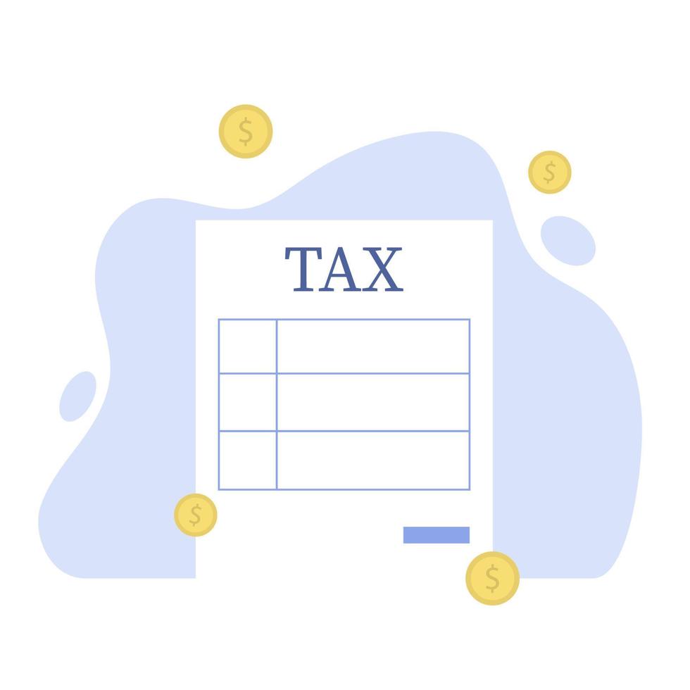 pago de impuestos en línea, declaración del impuesto sobre la renta, cálculo del impuesto sobre la renta vector