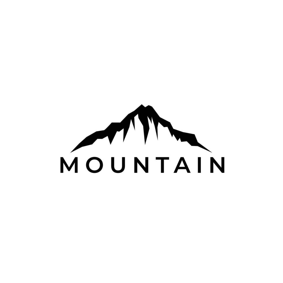 logotipo de montaña al aire libre vector