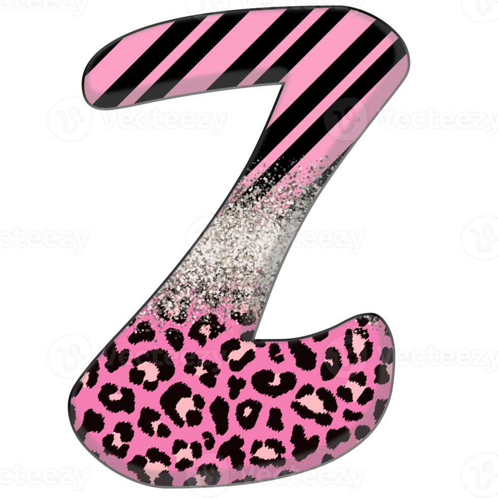 metà leopardo nero e rosa clipart png