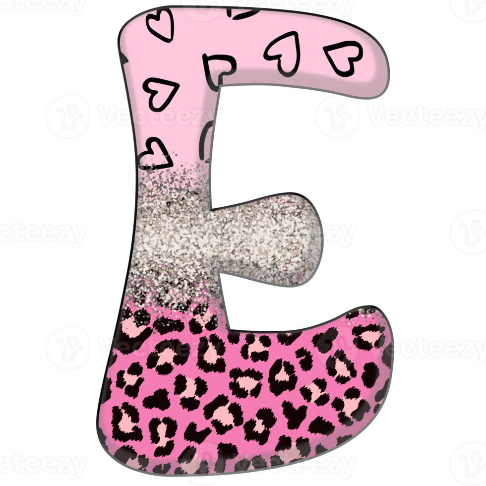 meio leopardo preto e rosa clipart png