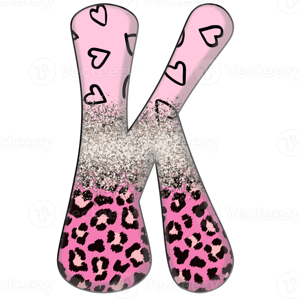 meio leopardo preto e rosa clipart png