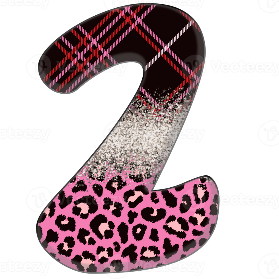 halber Leopard schwarz und rosa Cliparts png