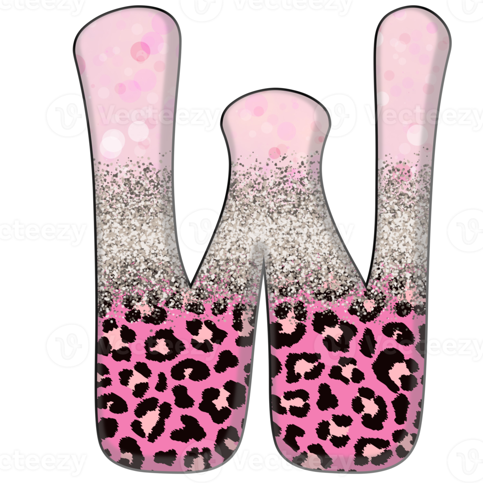 meio leopardo preto e rosa clipart png