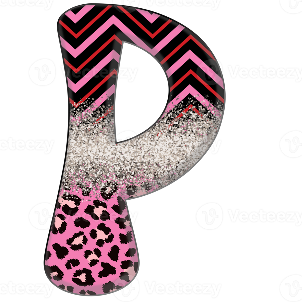 halber Leopard schwarz und rosa Cliparts png