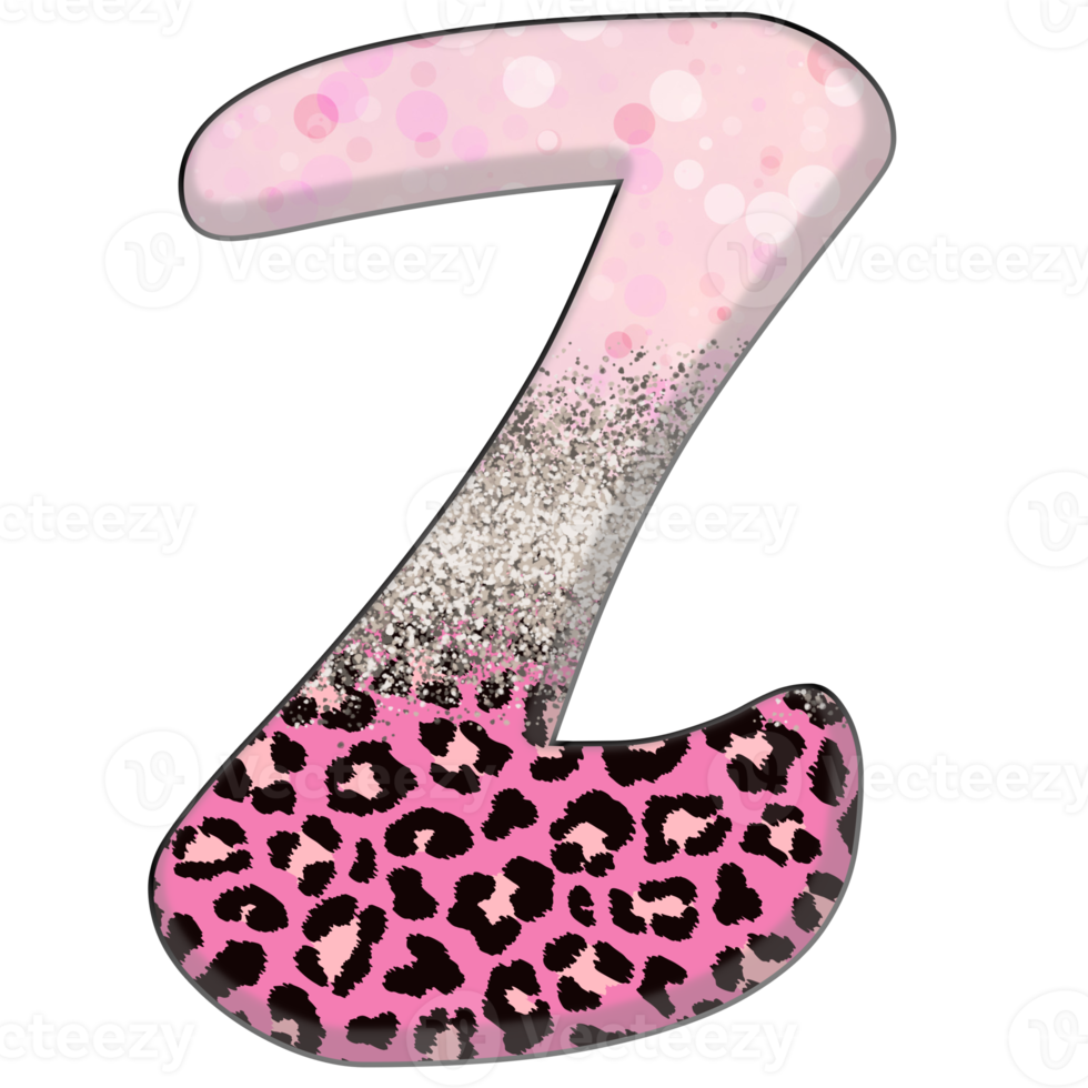 medio leopardo negro y rosa clipart png