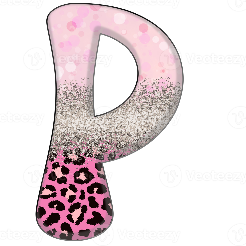 metà leopardo nero e rosa clipart png