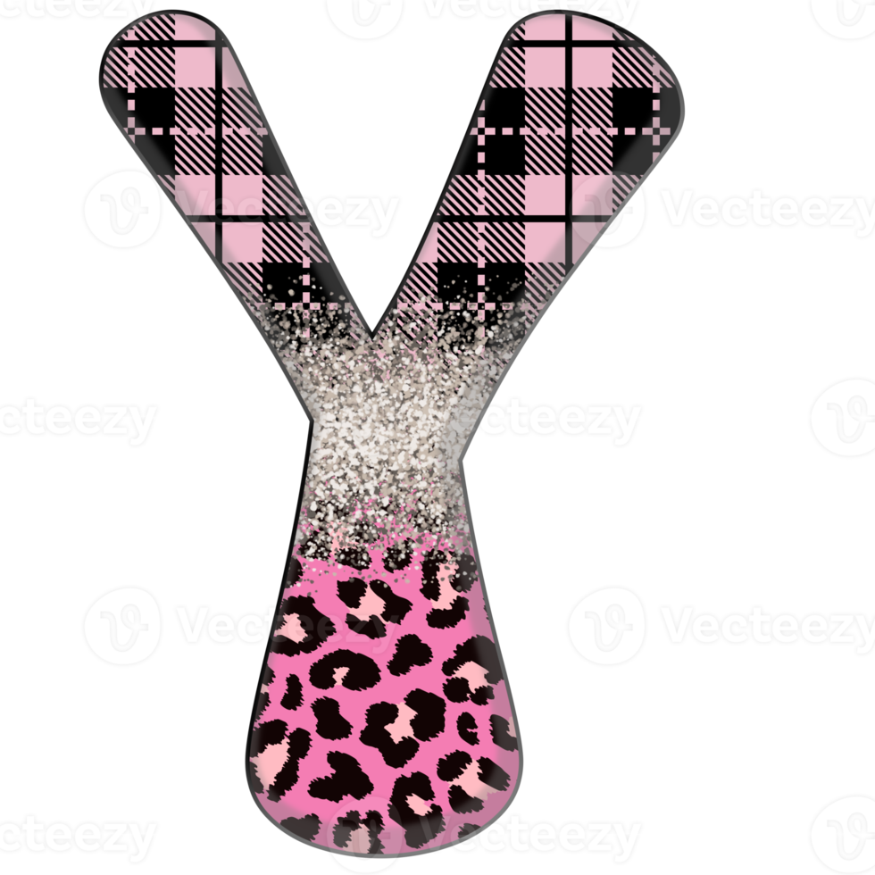 halber Leopard schwarz und rosa Cliparts png