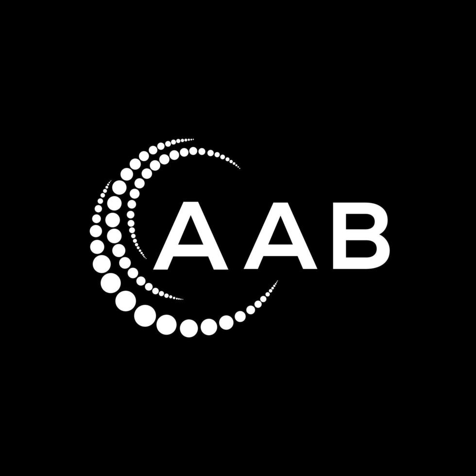 diseño creativo del logotipo de la letra aab. un diseño único. vector