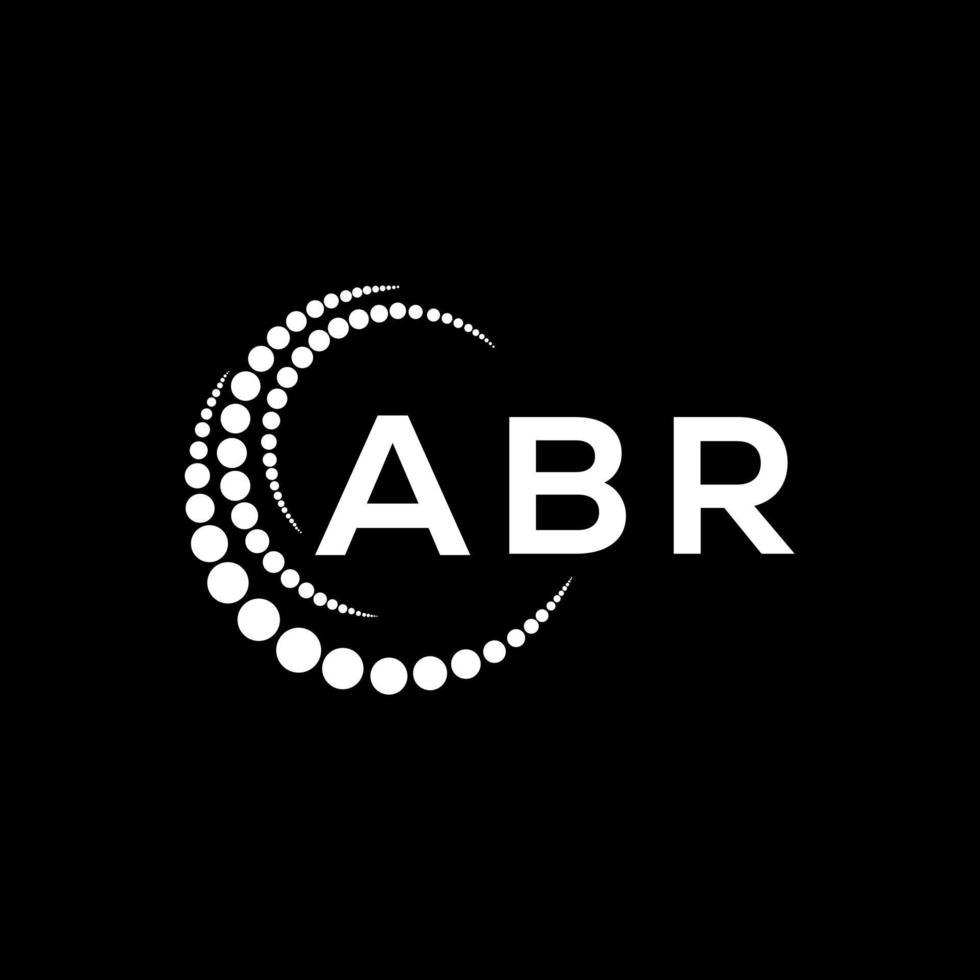 diseño creativo del logotipo de la letra abr. abr un diseño único. vector