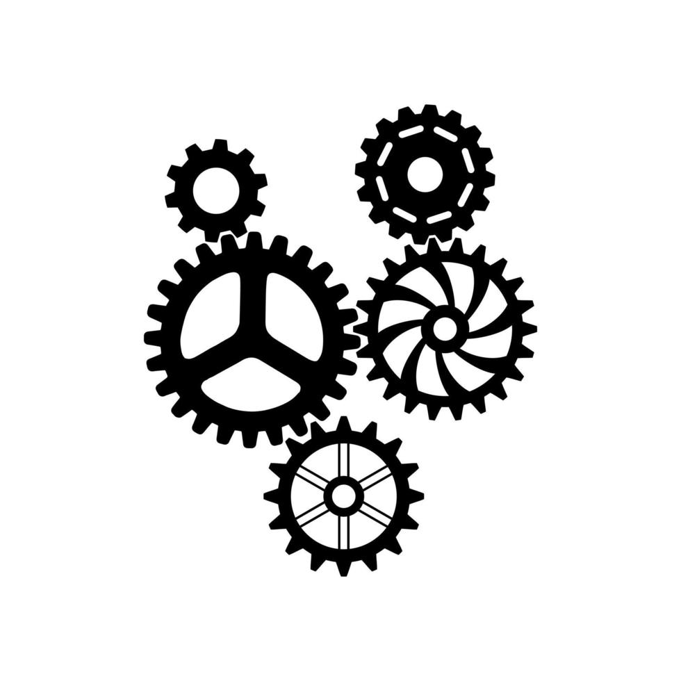 Gear icon vector. Mechanics illustration sign. Cog symbol or logo. vector