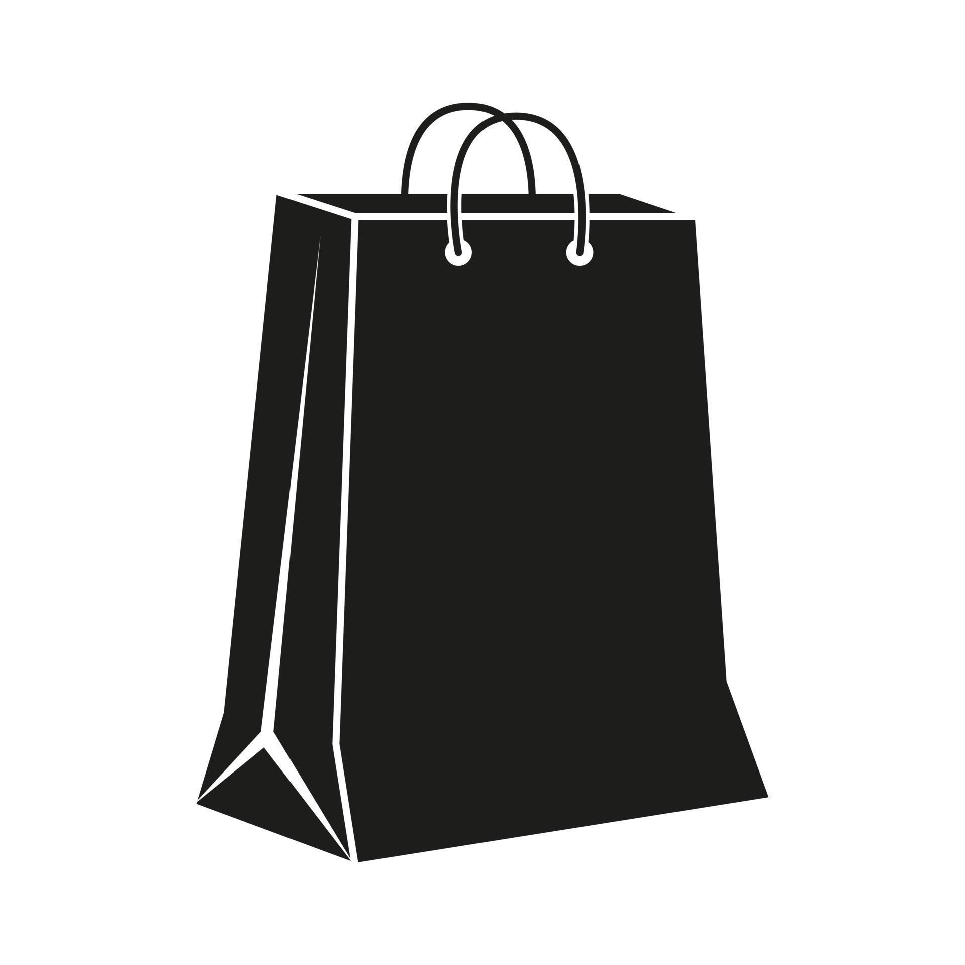 Paper bag icon vector. Packet illustration sign. Package symbol or logo