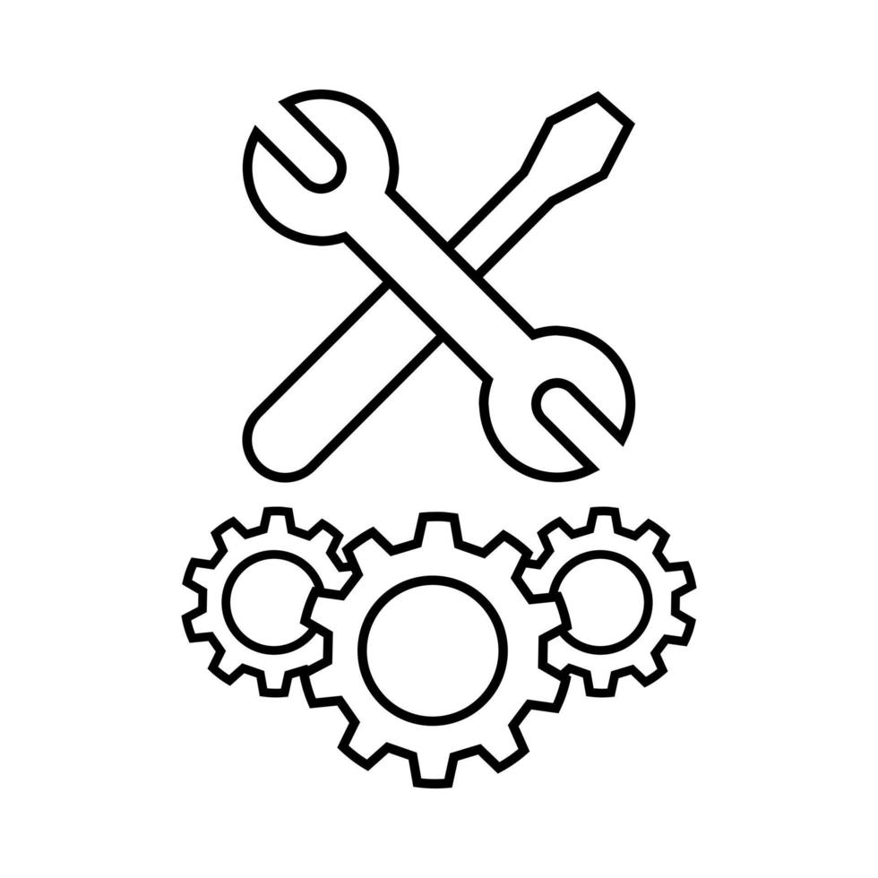 Repair icon vector. Fix illustration sign. Mend symbol. Update logo. vector