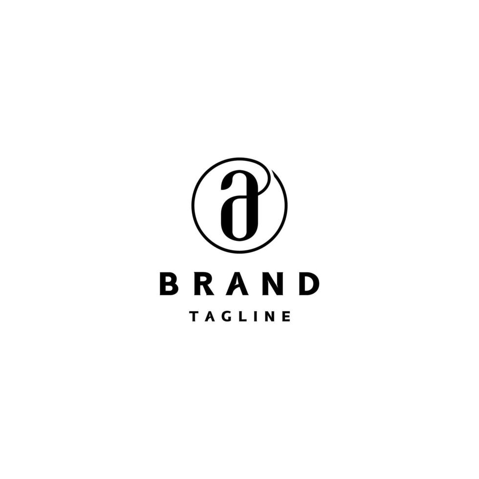 Exclusive Logo Design Letter 'a' In Circle. Classy minimalist logo design with the letter 'a' whose lines do not break and continue to form a circle. vector