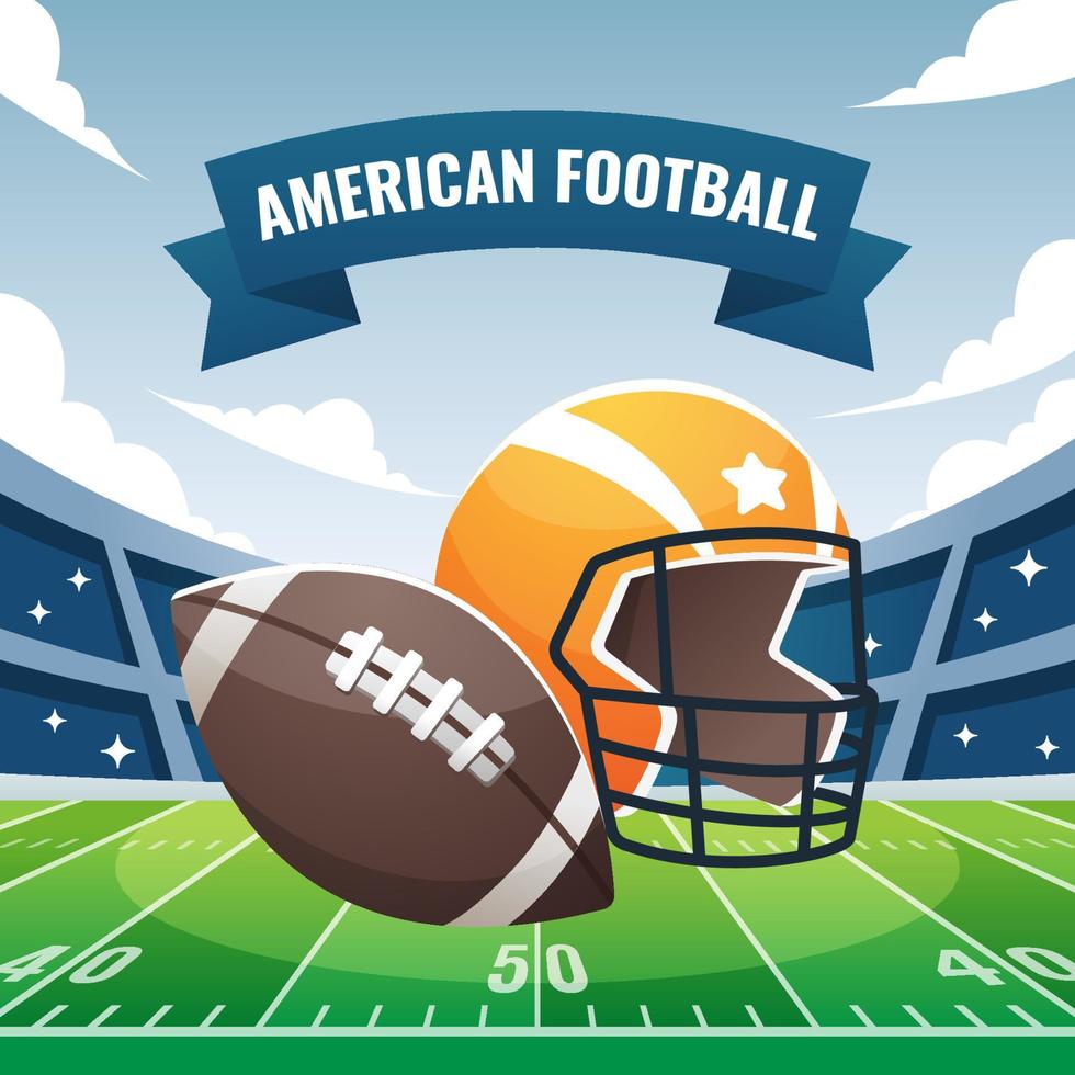 festival del campeonato superbowl americano vector