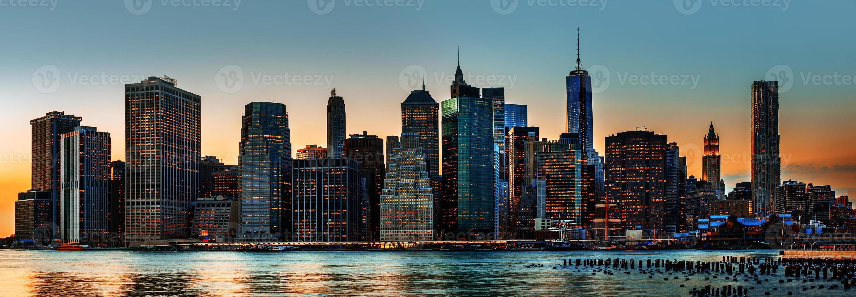 New York City skyline panorama photo