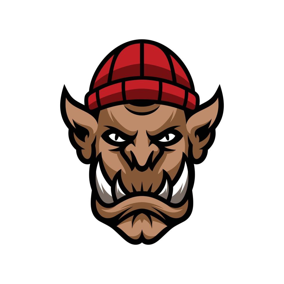 The Ogre Mascot Design Vector