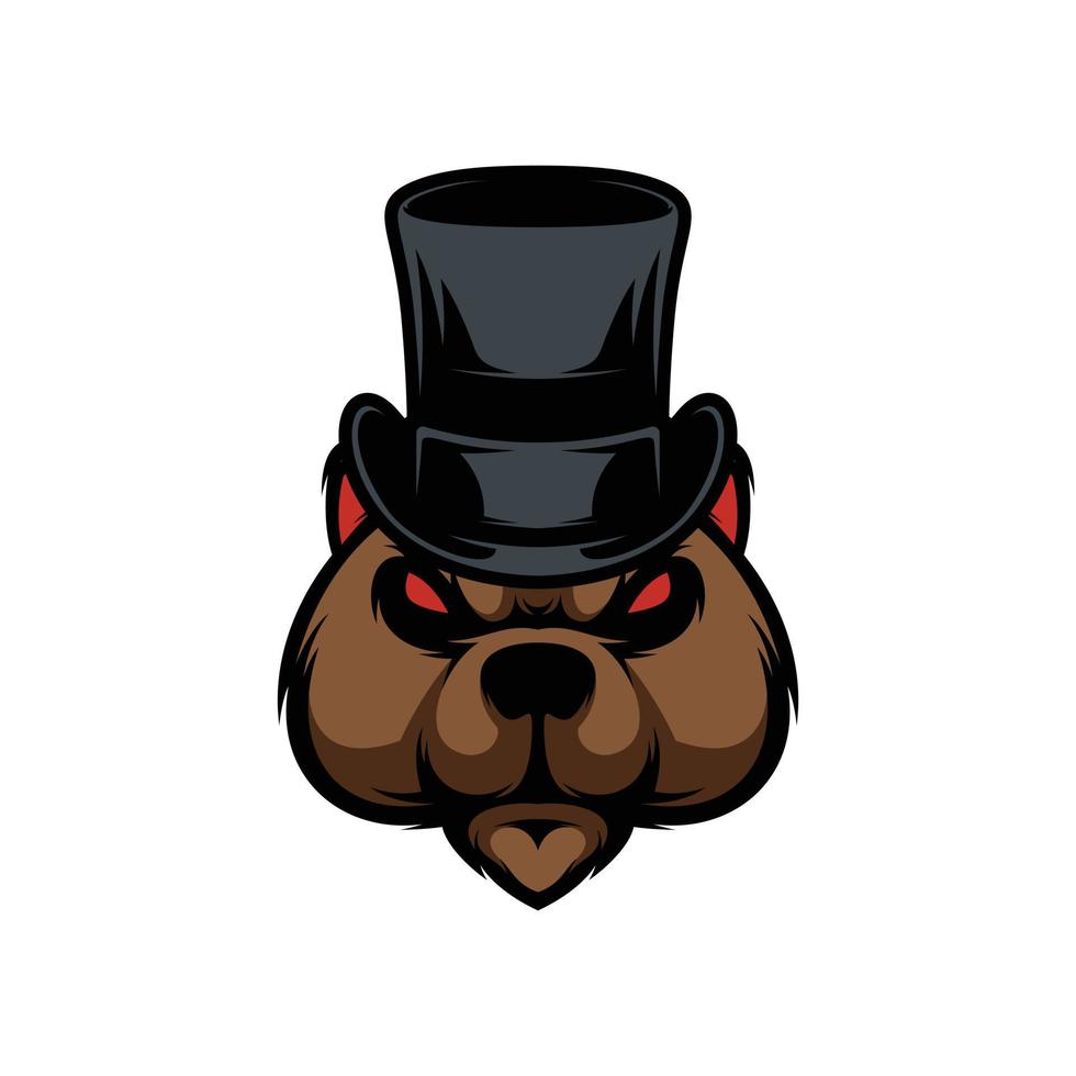New Bear Mascot Design Vector