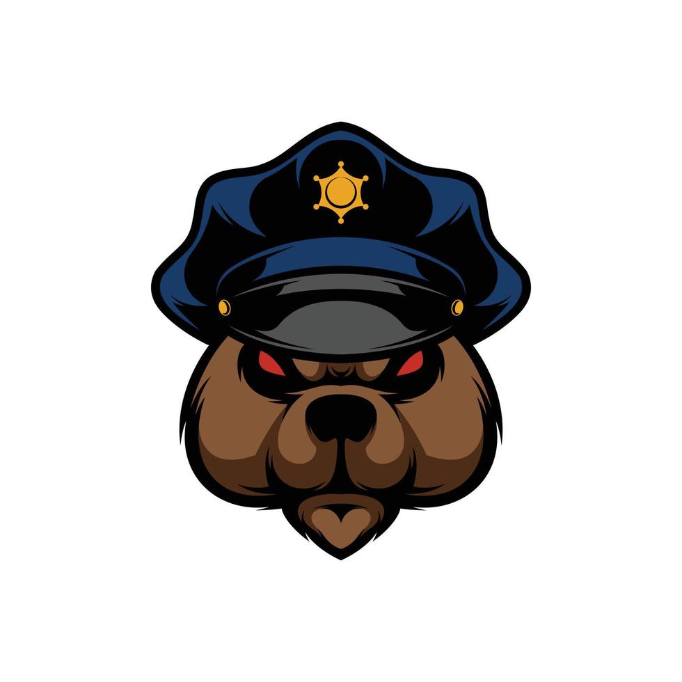 New Bear Mascot Design Vector