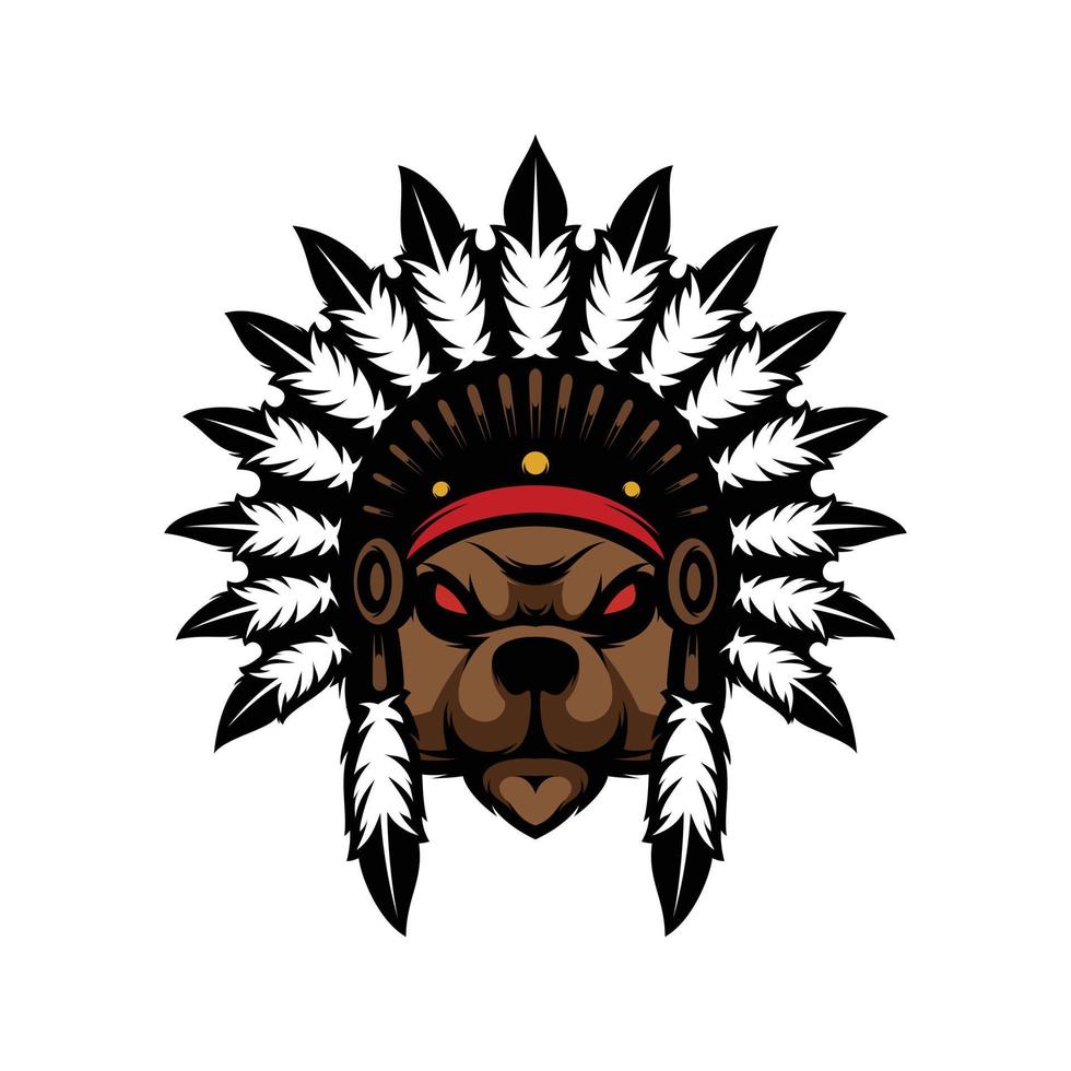 New Bear Mascot Design Vector