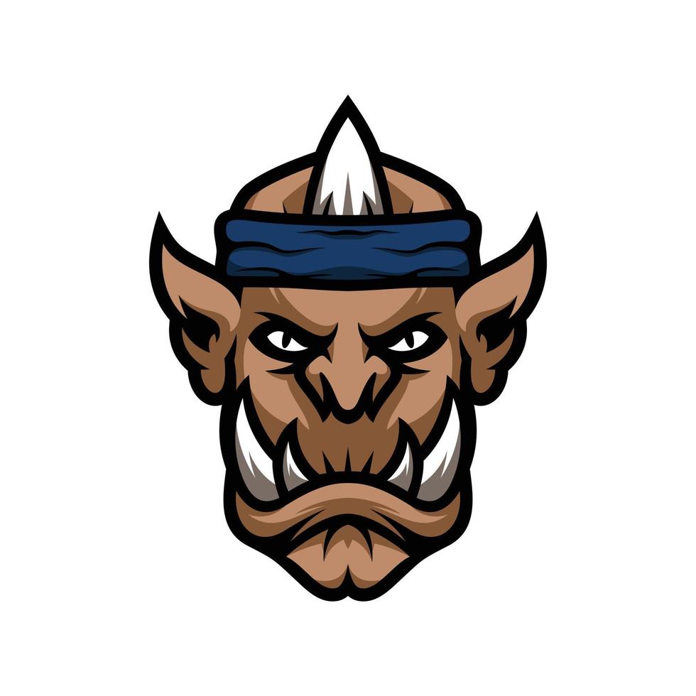The Ogre Mascot Design Vector