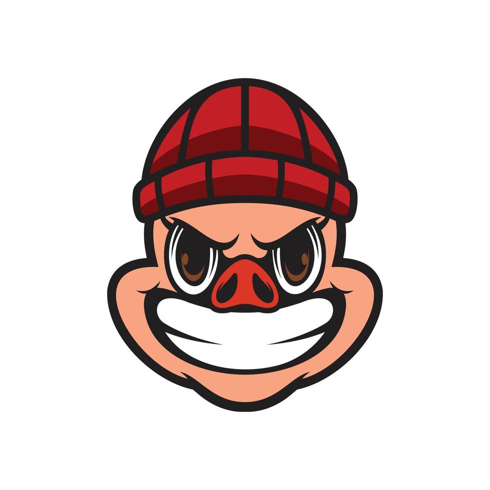 Pig Graphic Logo Design Vector