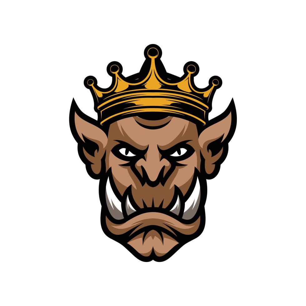 The Ogre Mascot Design Vector