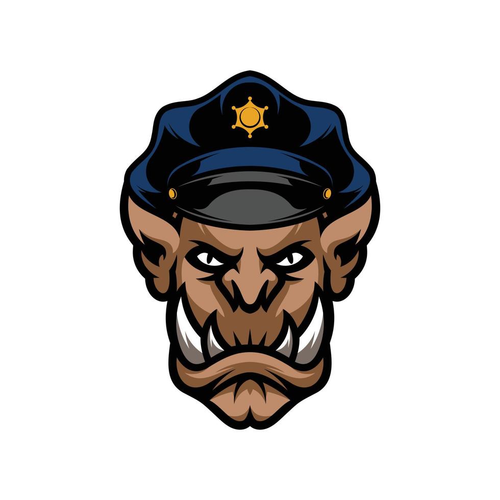 The Ogre Mascot Design Vector