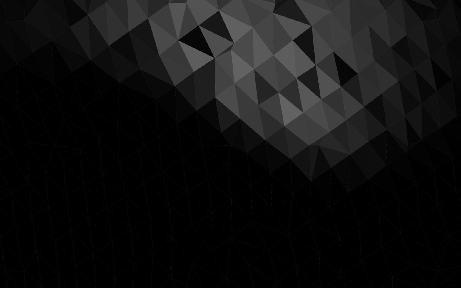 Dark Silver, Gray vector polygon abstract backdrop.