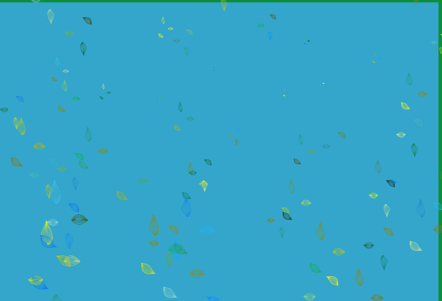 Light Blue, Yellow vector sketch layout.