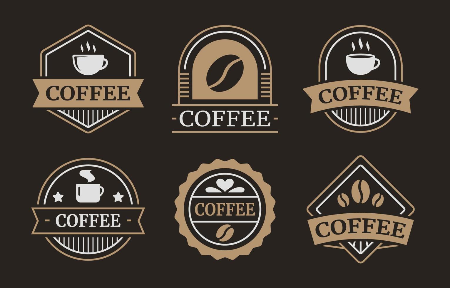 Vintage Coffee Logo Set vector