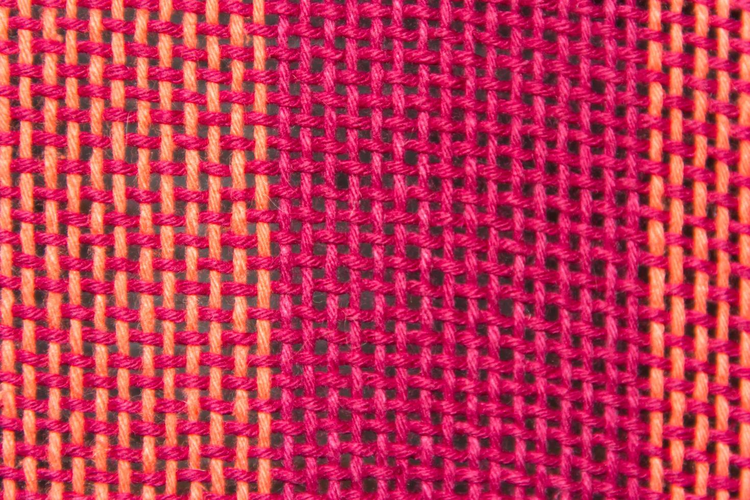 woven texture background on loom photo