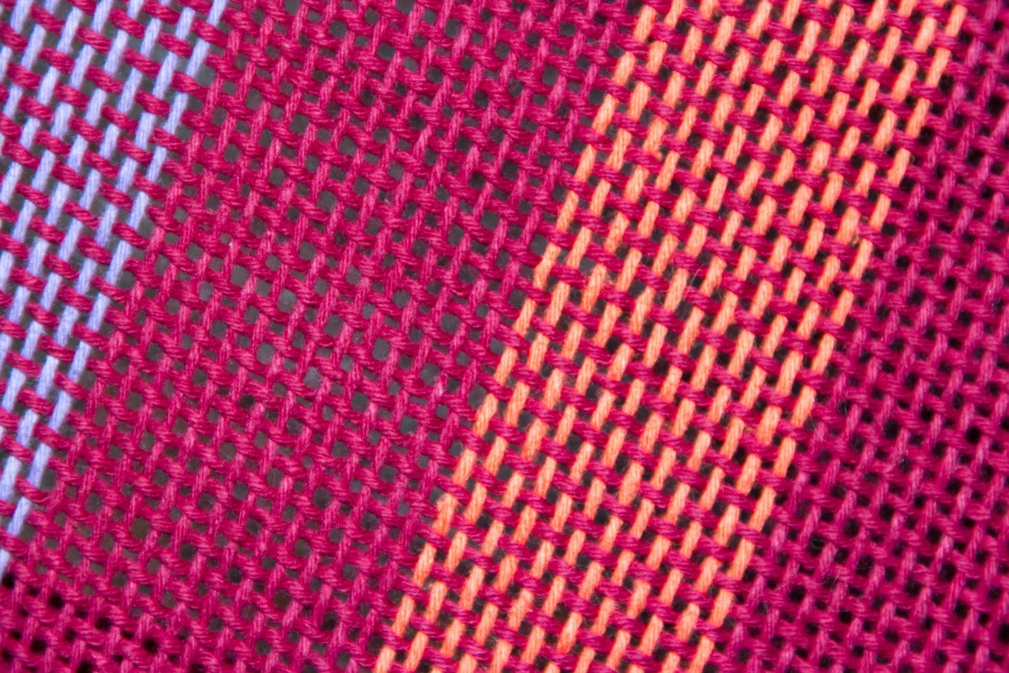 woven texture background on loom photo