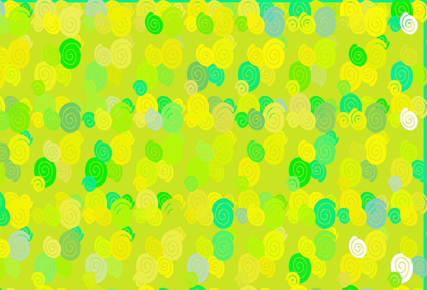 Light Green, Yellow vector template with bubble shapes.