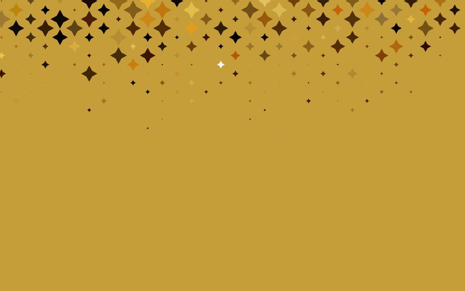 Light Yellow, Orange vector background with colored stars.