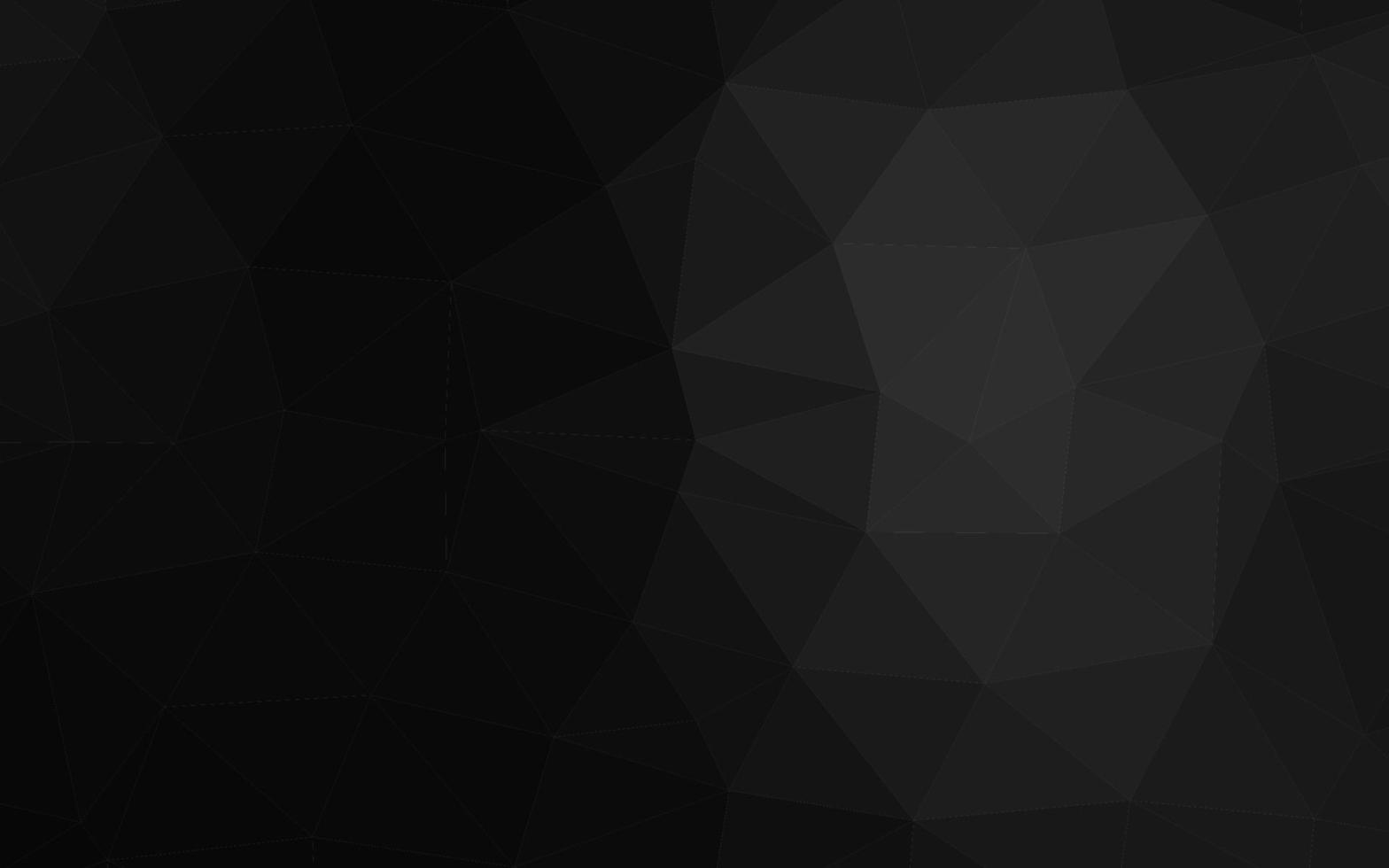 Dark Silver, Gray vector polygonal background.