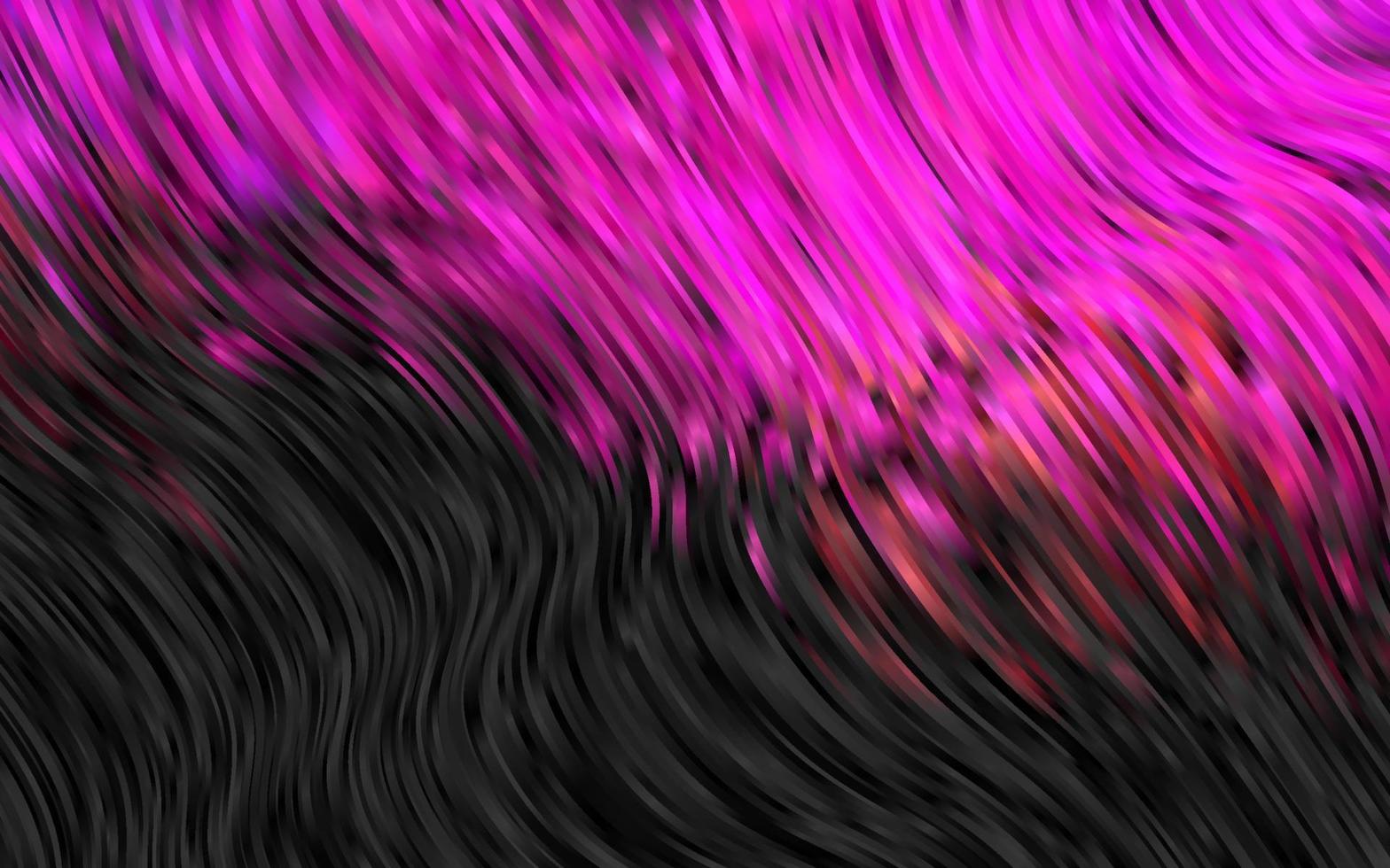 Dark Pink, Yellow vector pattern with bent ribbons.