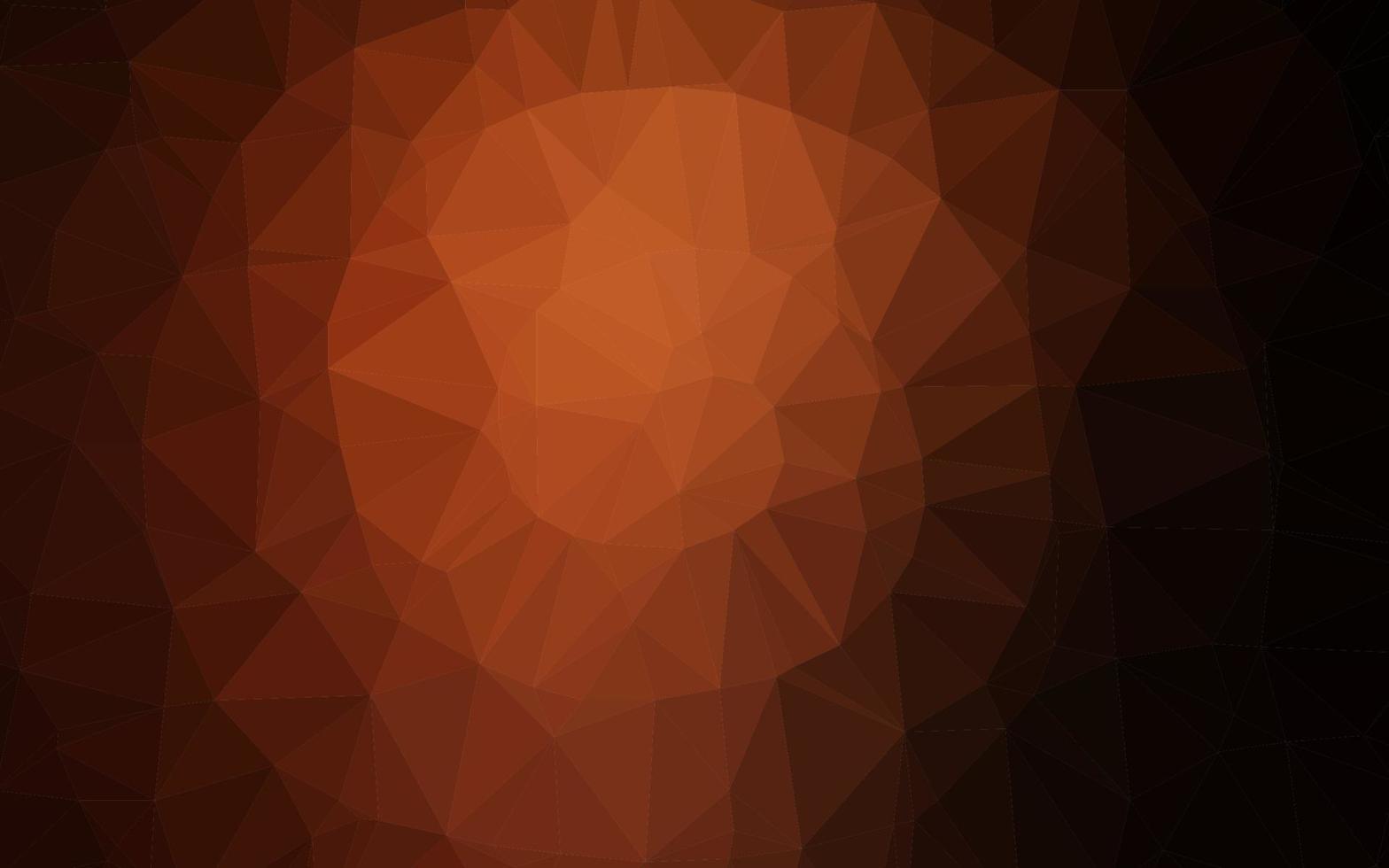 Dark Orange vector triangle mosaic template.