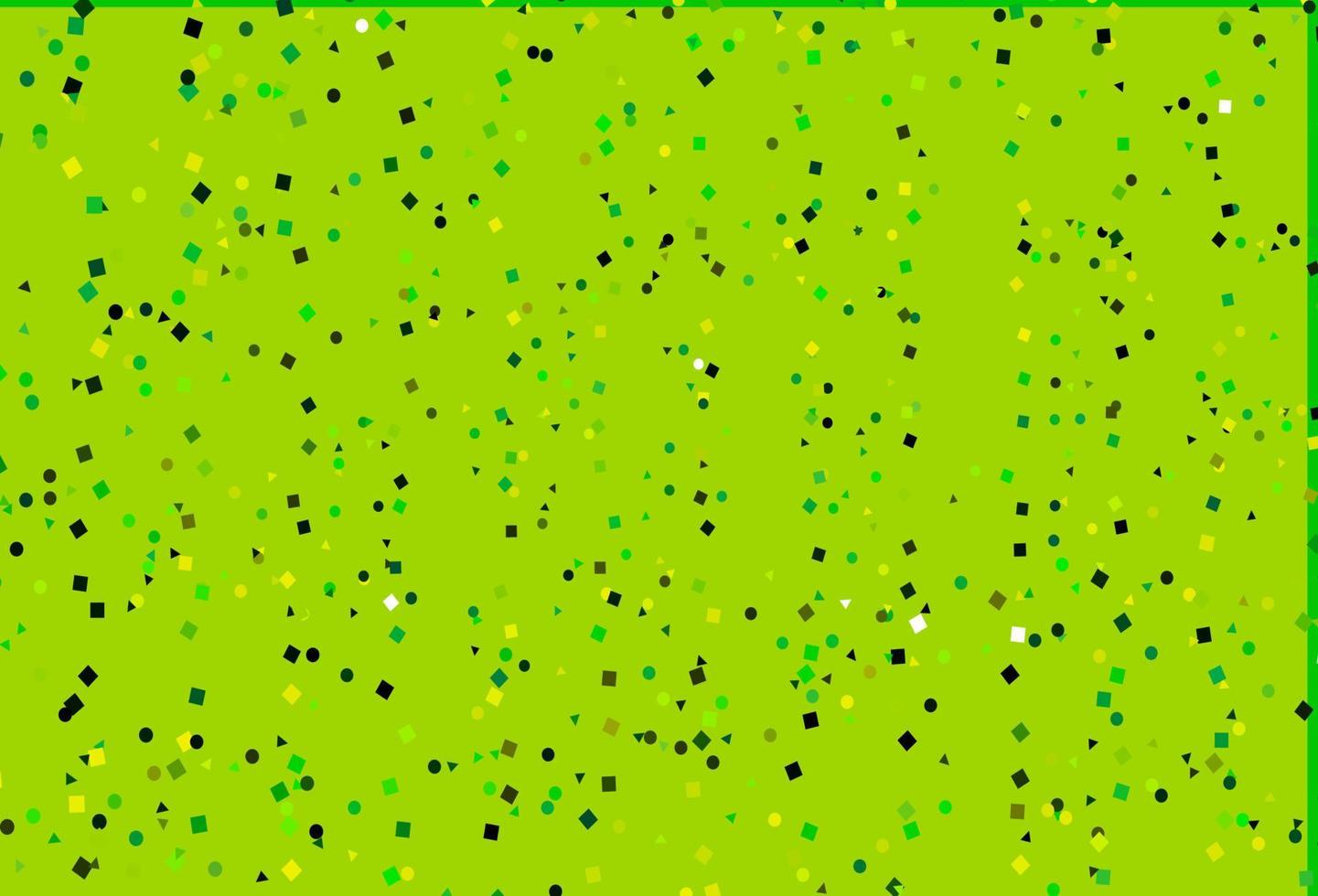 Light Green, Yellow vector texture in poly style with circles, cubes.