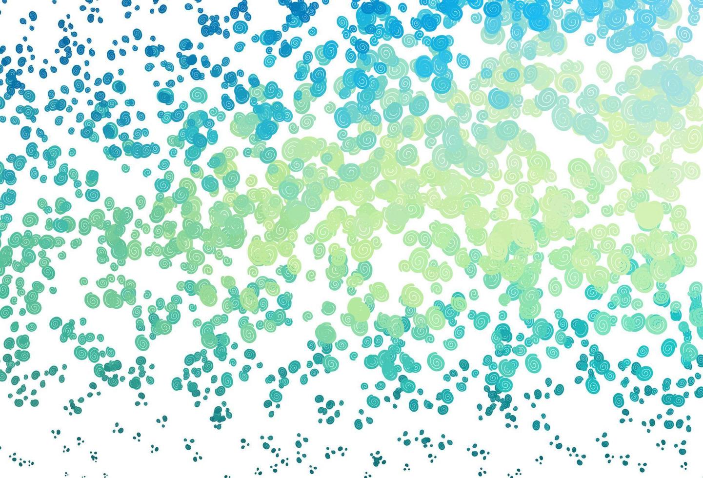 Light Blue, Yellow vector template with bubble shapes.