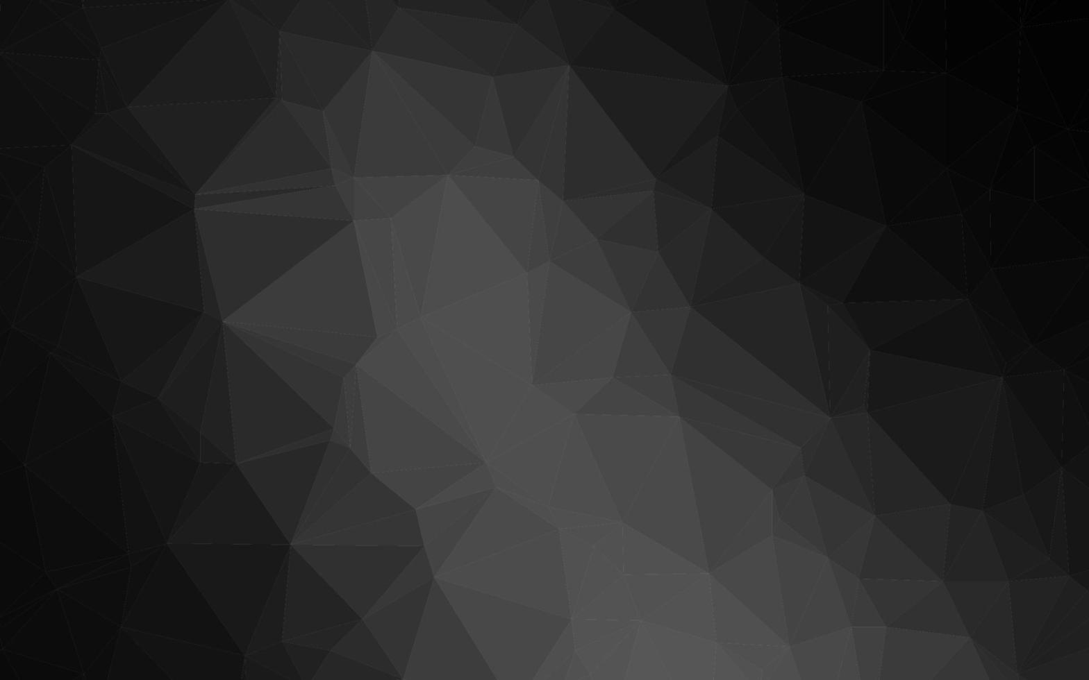 Dark Silver, Gray vector abstract polygonal texture.
