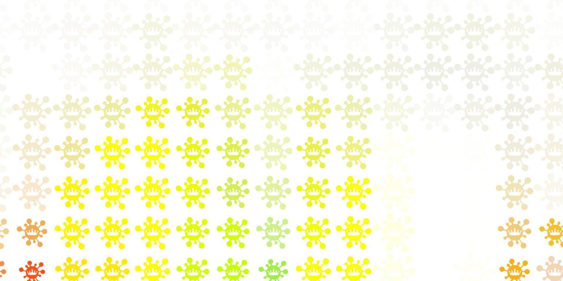 Light Green, Red vector template with flu signs.