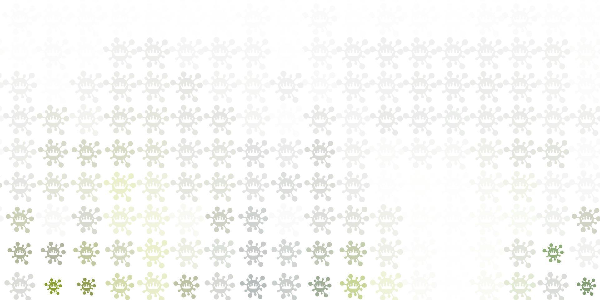 Light Gray vector backdrop with virus symbols.
