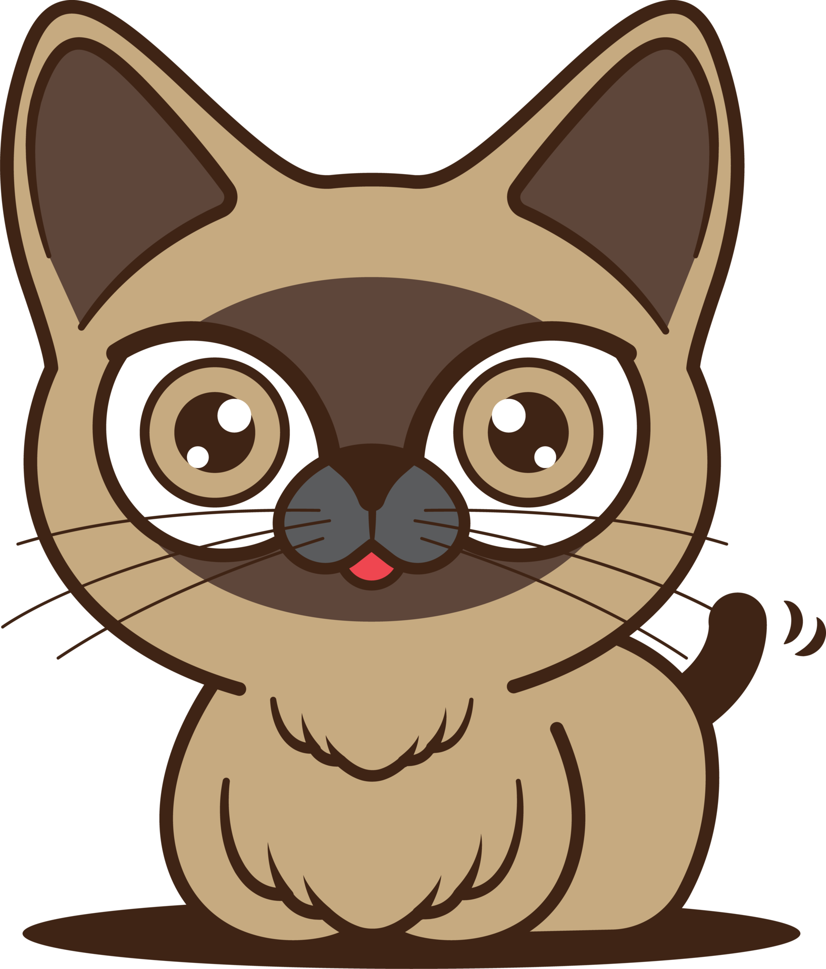 Desenho de gato siamês colorido, desenho de gato gatinho dos desenhos  animados, desenhos animados de gatos, mamífero, gato Como mamífero,  carnívoro png