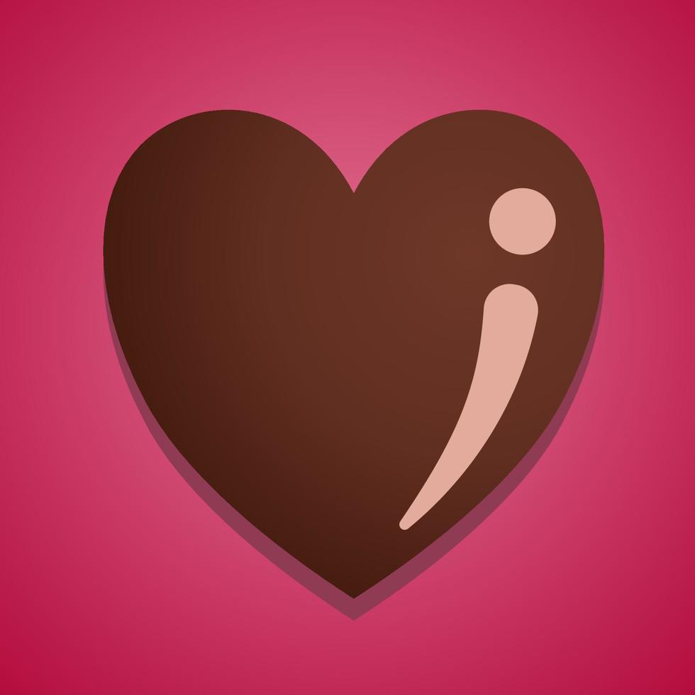 amor y chocolate vector