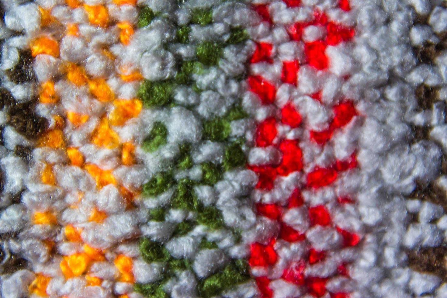 texture of multi-colored loom woven fabrics photo