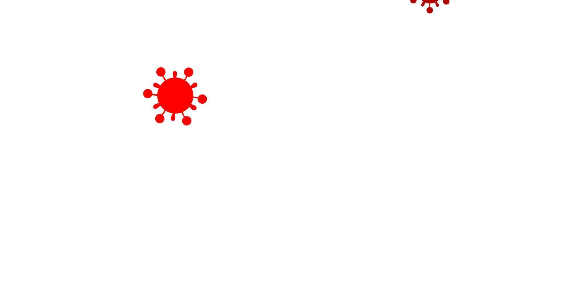 Light red vector template with flu signs.