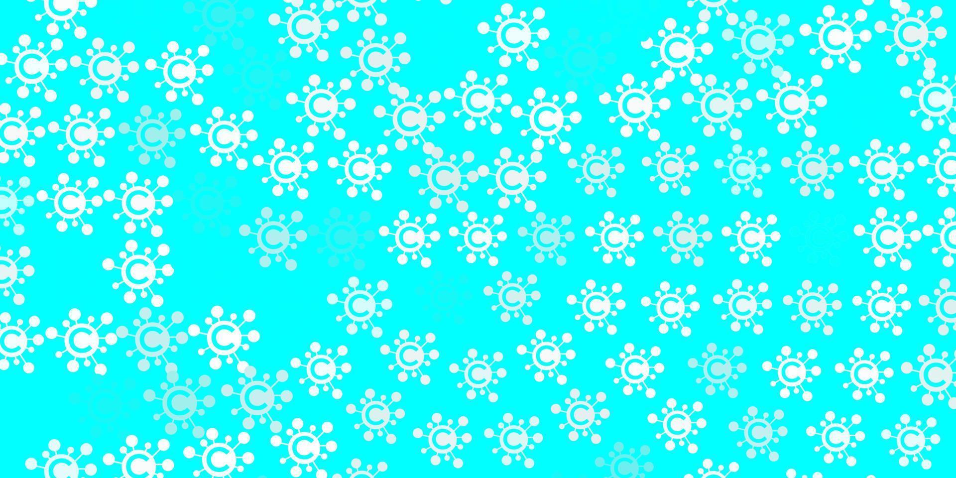 Light Blue, Red vector texture with disease symbols.